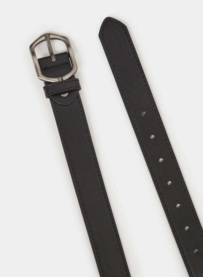 Styli  Men Plain Buckle Belt for Men | Best Price UAE